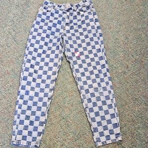 Preloved Checkecker Jeans  Sz. 8